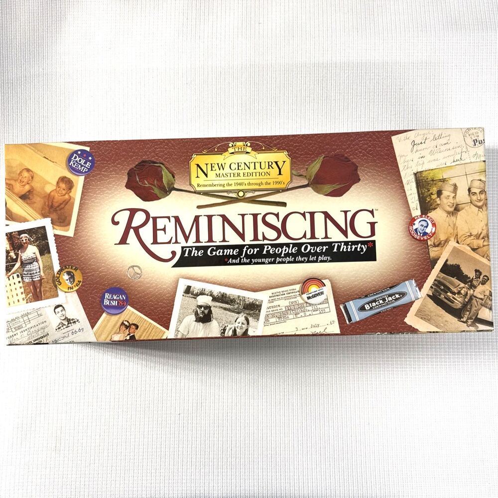 Reminiscing Board Game, The Game for People Over Thirty - Brand New - Never used
